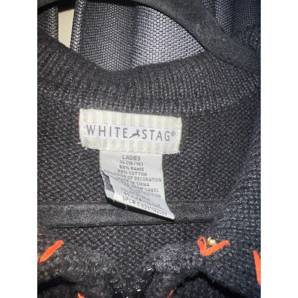 Ugly Halloween Sweater Xmas Pumpkin Sweatshirt Crewneck Size XL - Picture 3 of 5